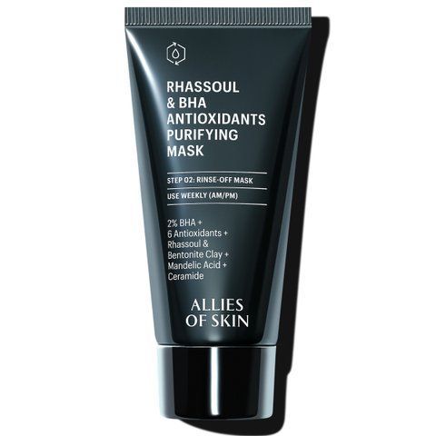Allies of Skin Маска очищуюча для обличчя Rhassoul & BHA Antioxidants Purifying Mask, 50 ml 000329 фото